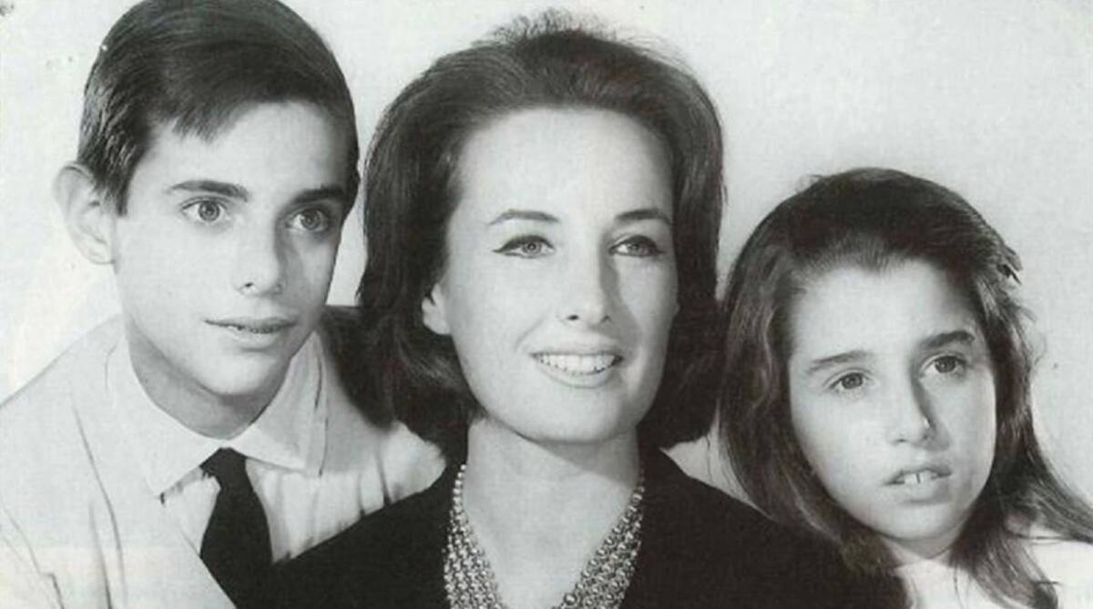 Mirtha Legrand y sus hijos Daniel y Marcela Tinayre