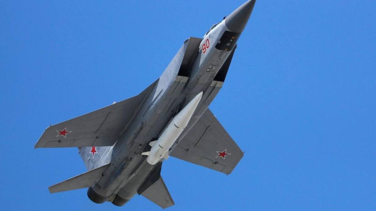 Misil Kinzhal. Foto gentileza @nexta_tv.