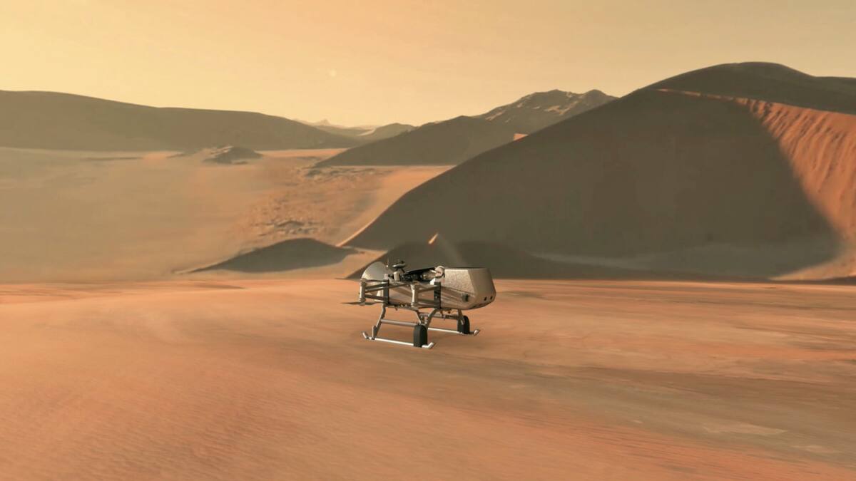 Misión Dragonfly a Titán. Foto: NASA.