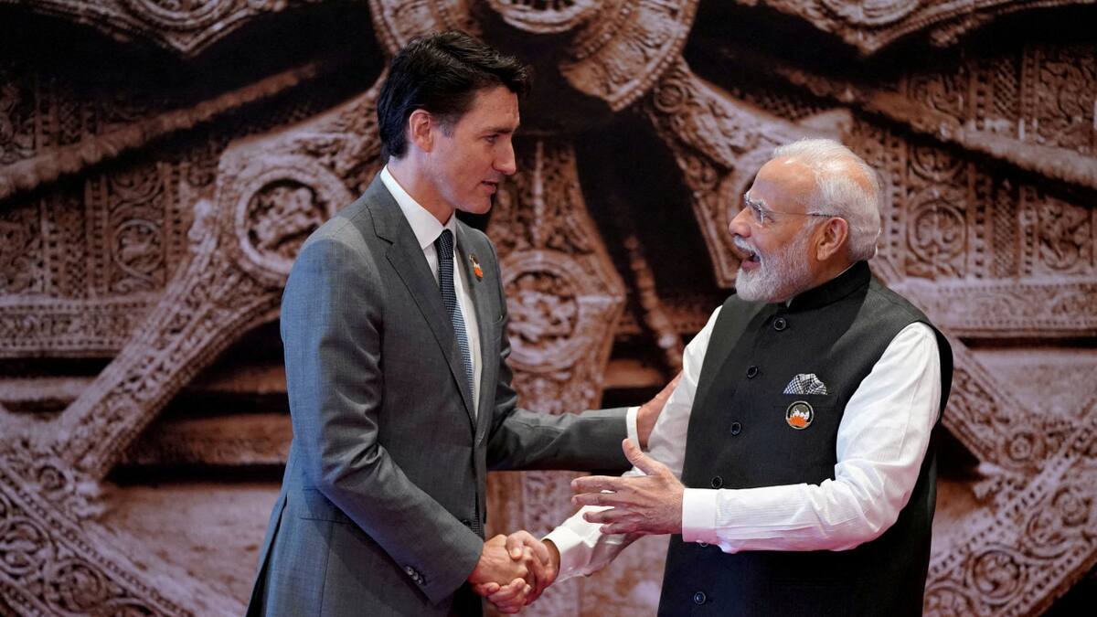 Modi y Trudeau. Foto: Reuters.