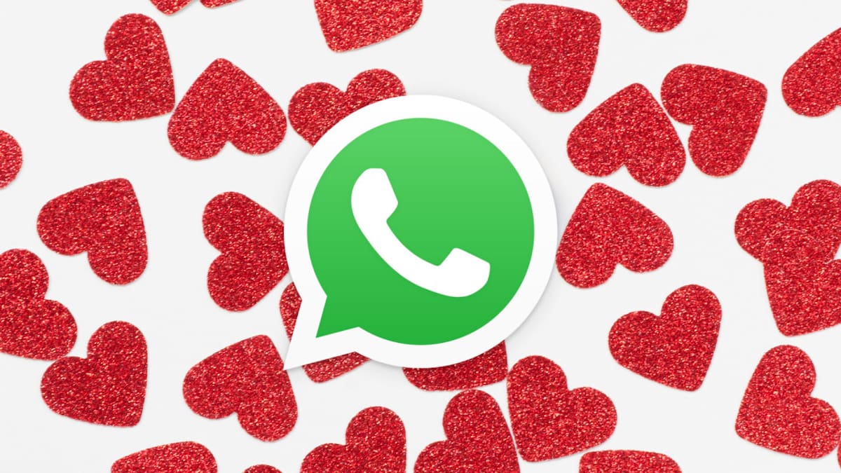 Modo Amor en WhatsApp. Fotos: WhatsApp y Freepik.