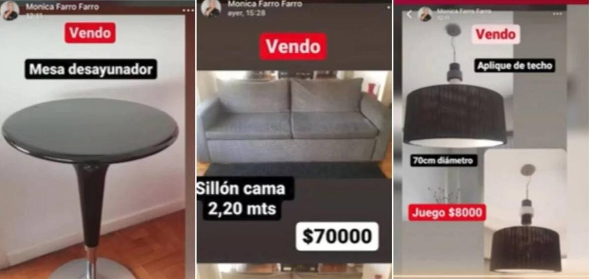 Mónica Farro vende sus inmuebles. Foto: NA.
