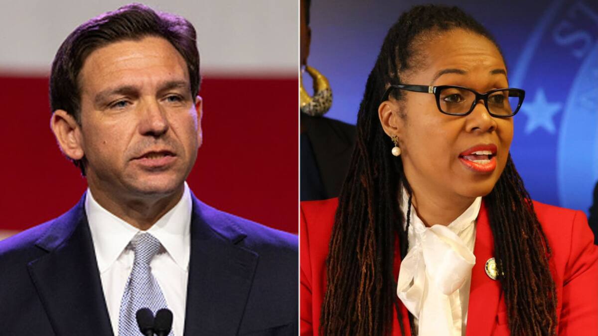 Monique H. Worrell y DeSantis. Foto: CNBC