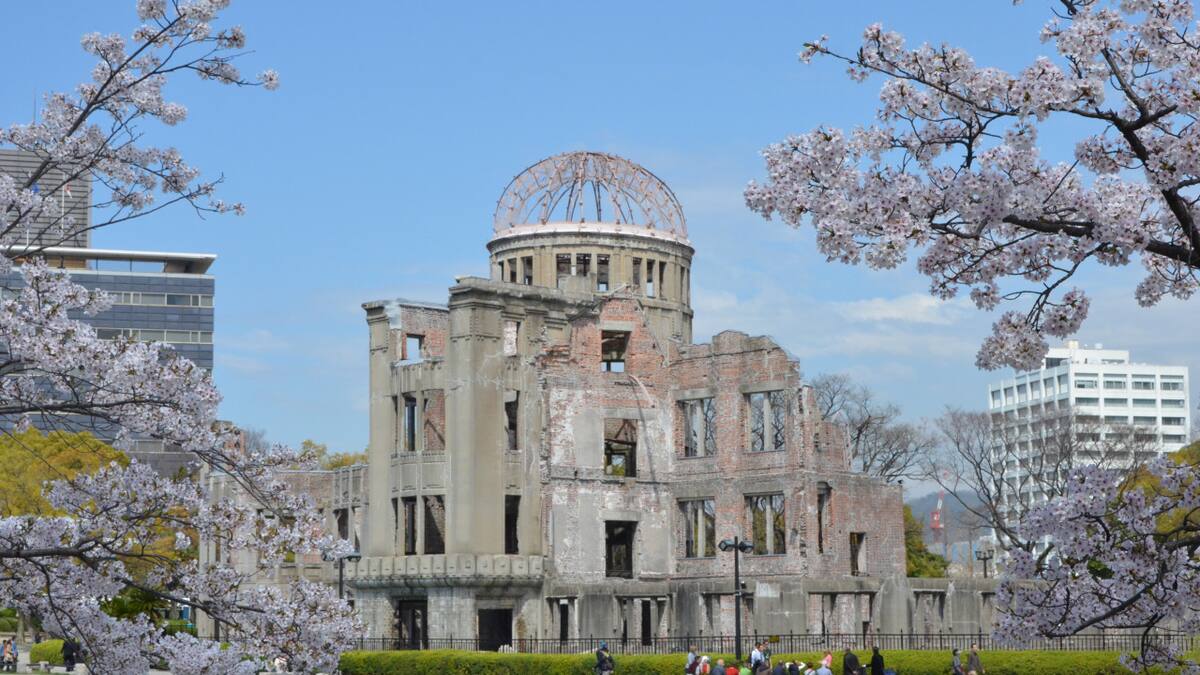 Monumento de la paz de Hiroshima, Japón. Foto: cortesía del Museo Conmemorativo de la Paz de Hiroshima