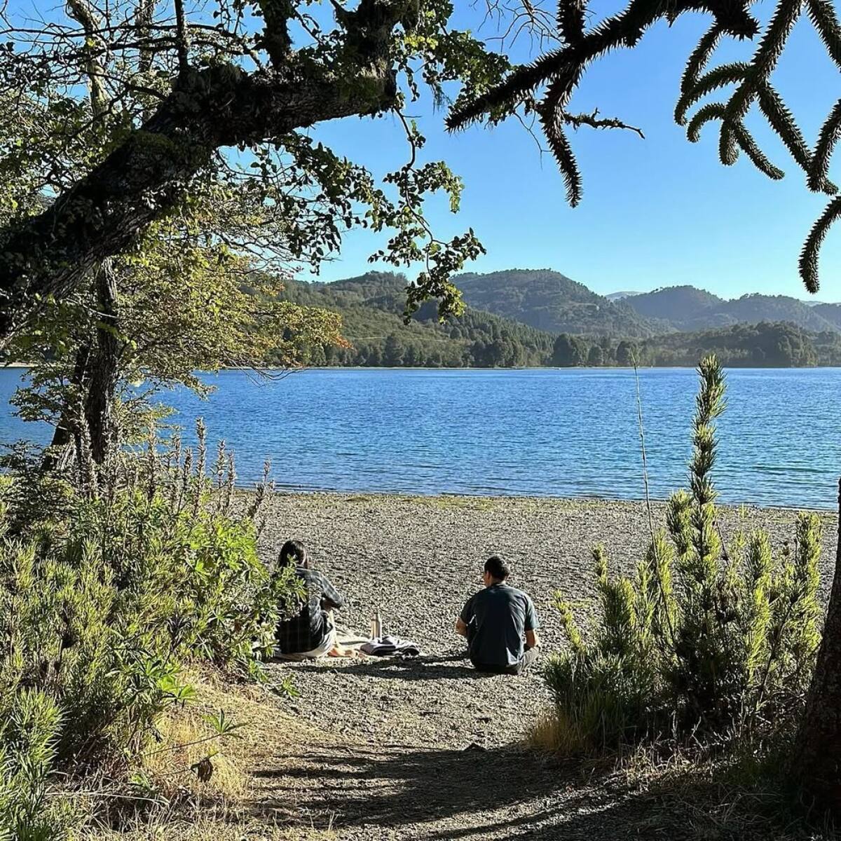 Moquehue, Neuquén. Foto Instagram @camping.moquehue.elverde