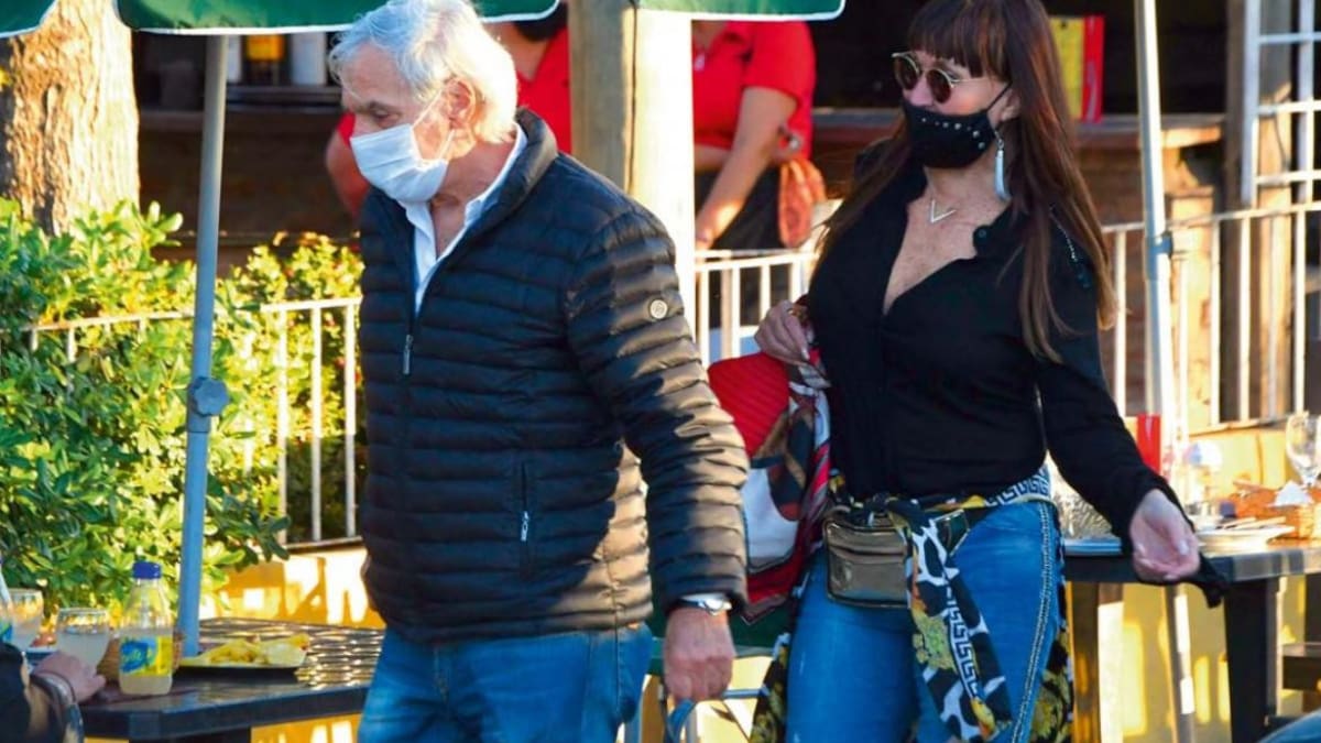 Moria Casan junto a Fernando Galmarini