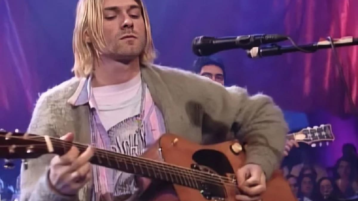 MTV Unplugged de Nirvana. Foto: captura video