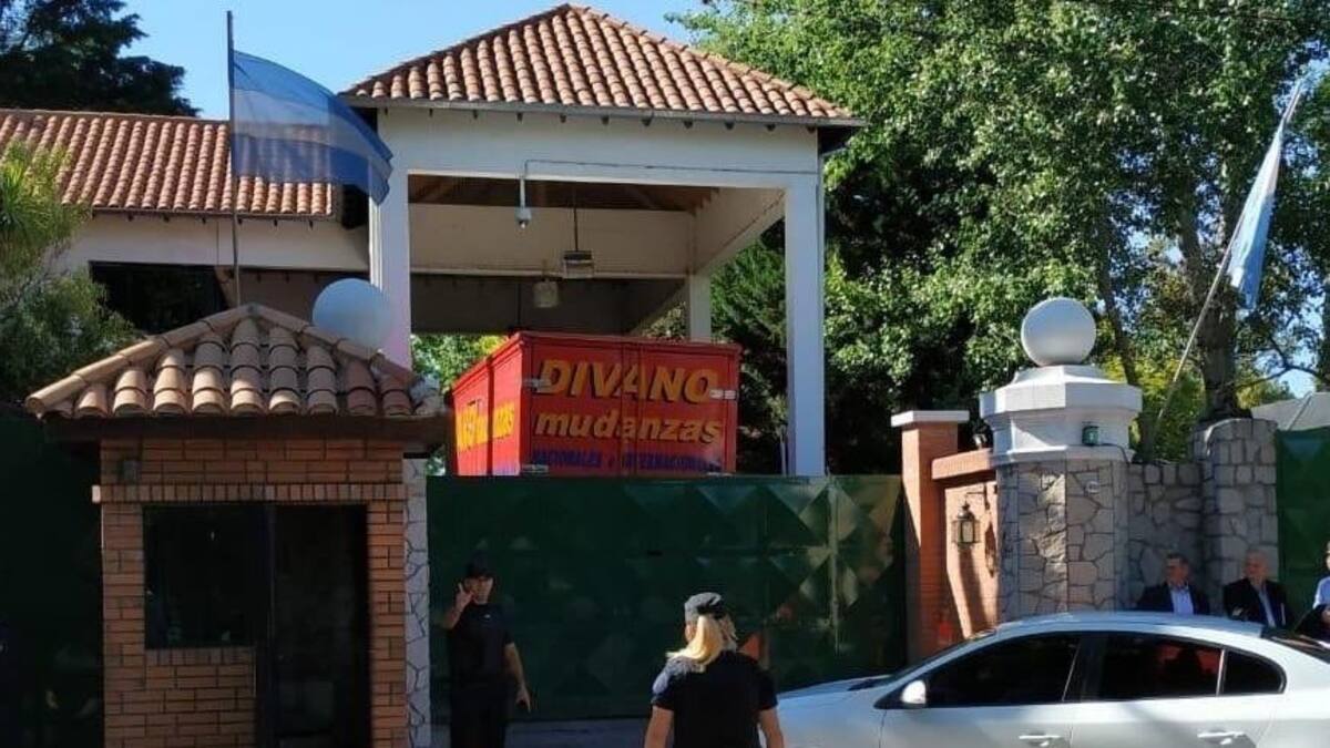 Mudanza de Macri en Olivos, foto Twitter