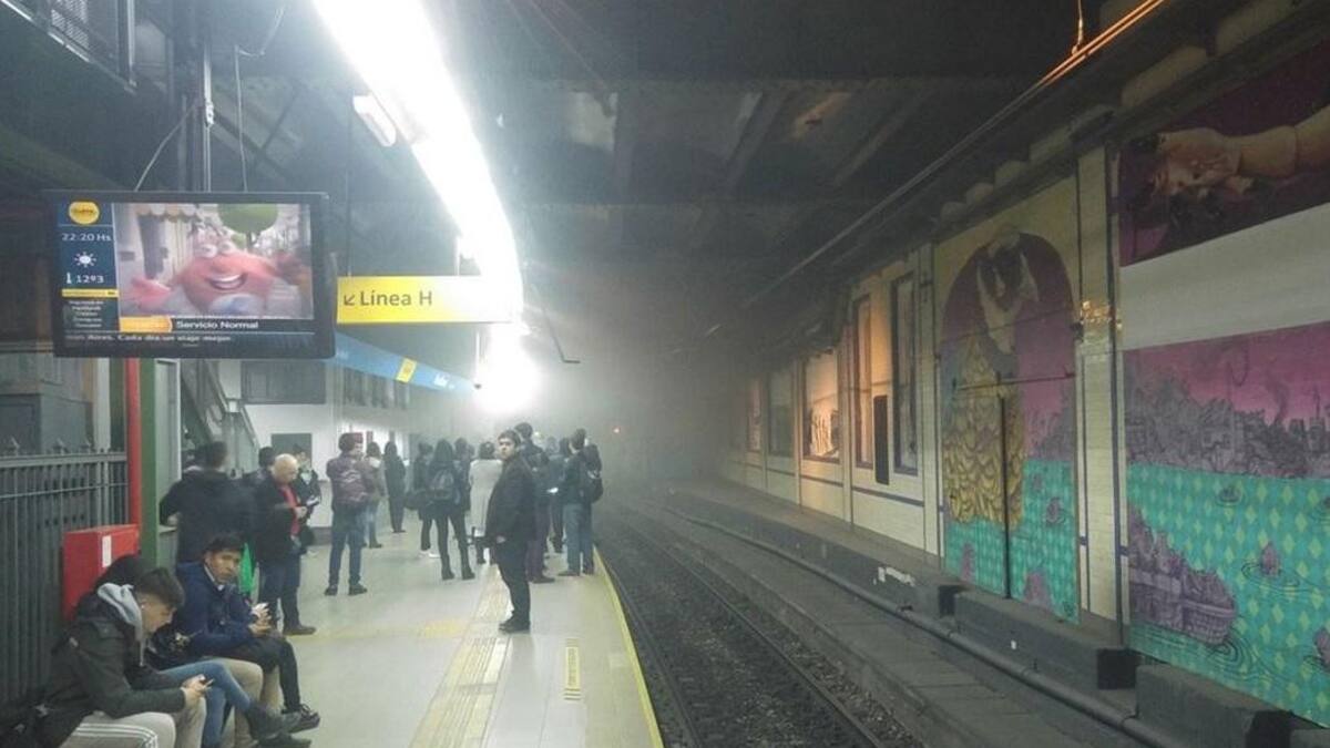 Incendio en la estación Plaza Miserere: un muerto