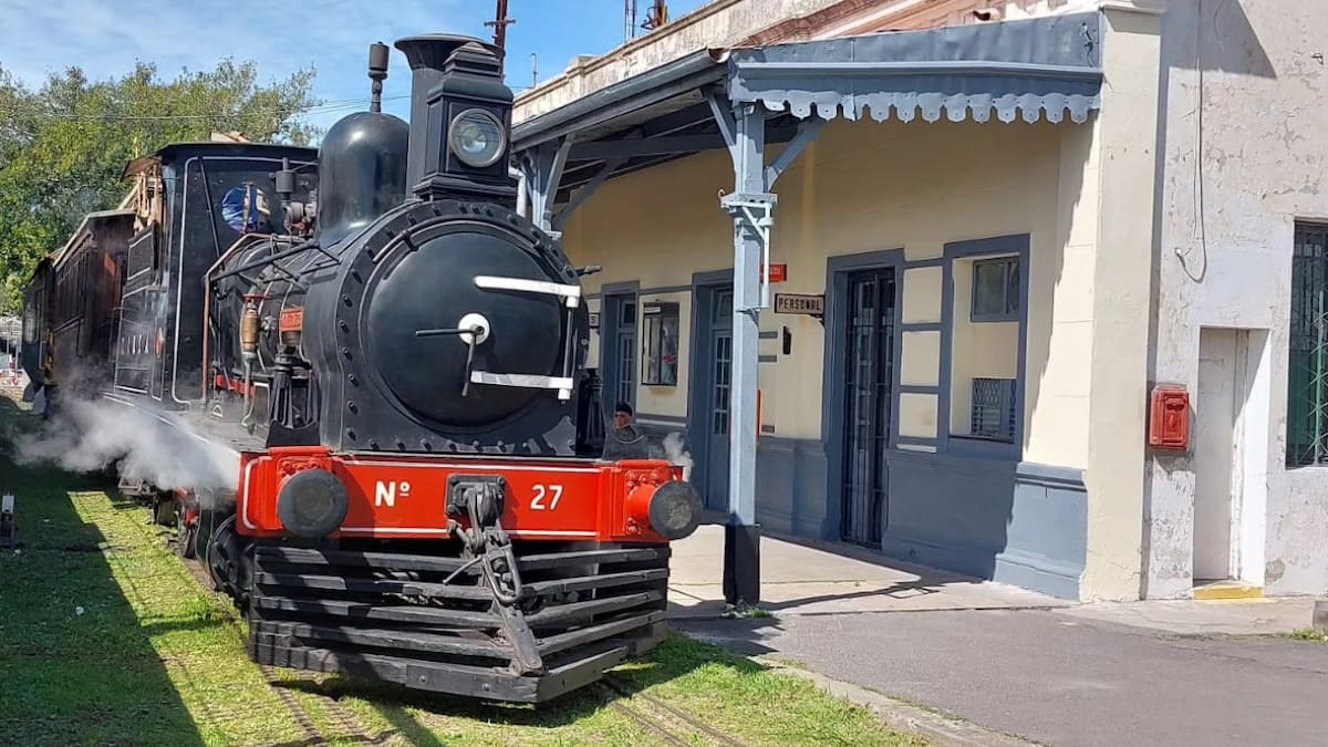 Muestra histórica del Tren Urquiza. Foto. Facebook / Ferroclub Cdp Lynch.
