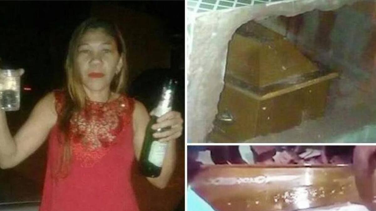 Mujer enterrada viva en Brasil