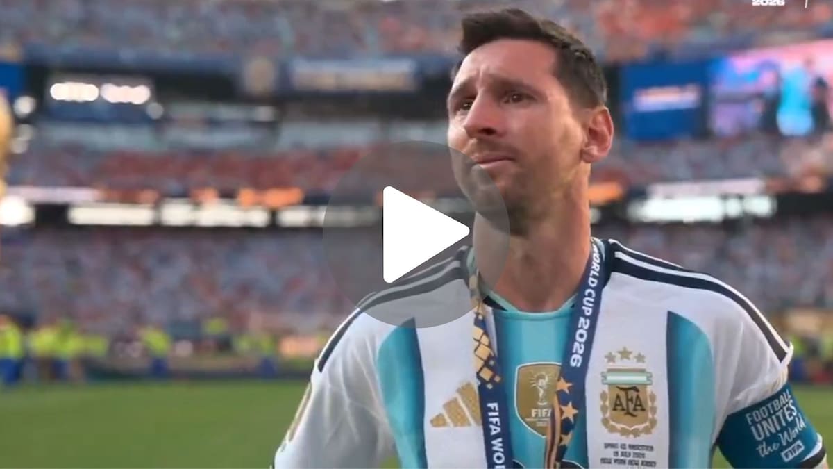 Video desgarrador: el llanto de Lionel Messi tras la derrota de Argentina ante España en la final del Mundial