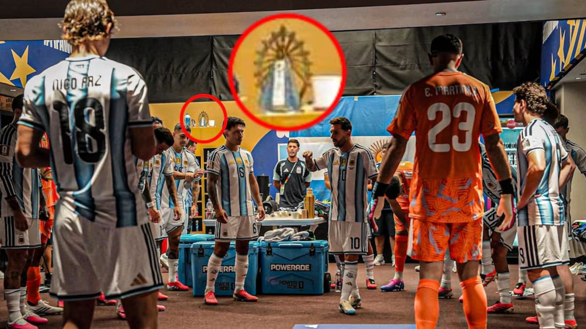 La intimidad de la Selección Argentina: qué hay en el altar que acompaña al plantel en cada partido