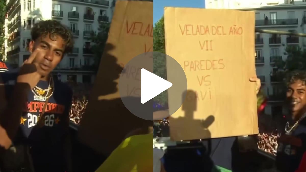 La provocación de Lamine Yamal en los festejos de España: pidió una pelea entre Leandro Paredes y Gavi en “La Velada del Año”