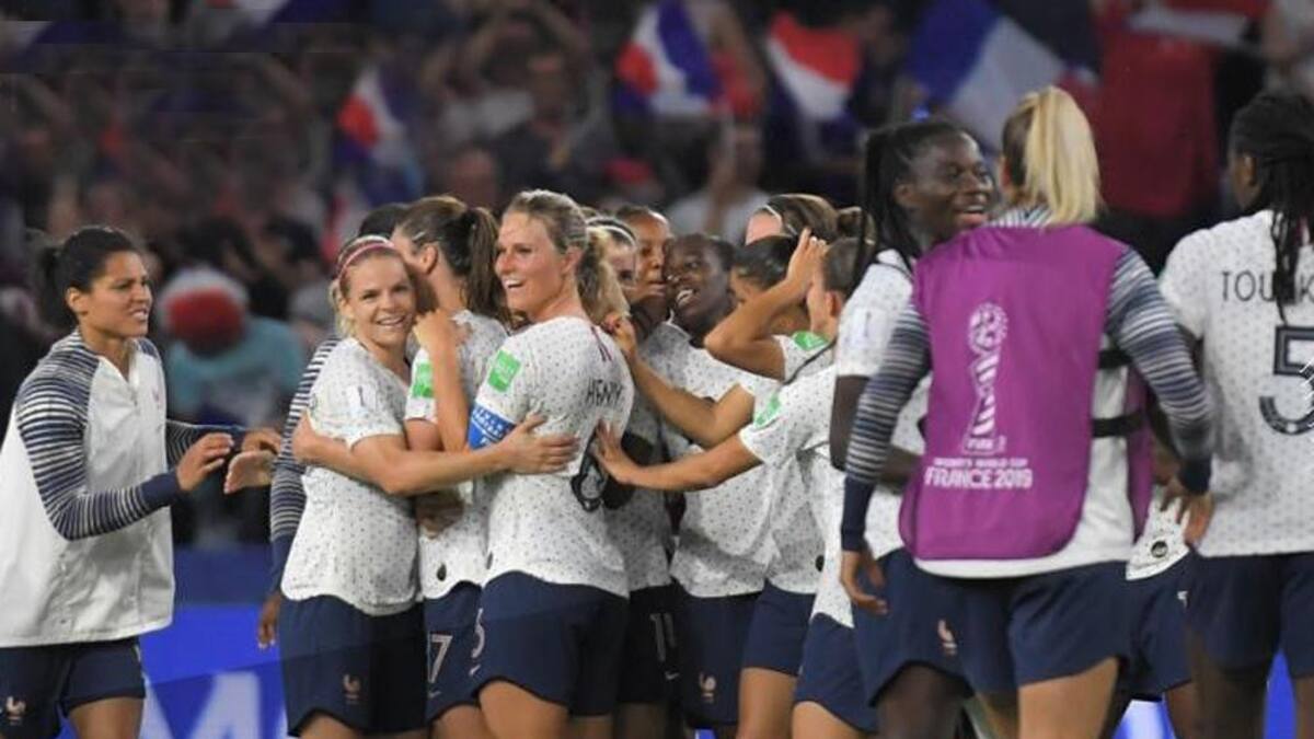 Mundial de fútbol femenino Francia 2019, Francia vs Brasil, festejo de Francia, Deportes, Twitter
