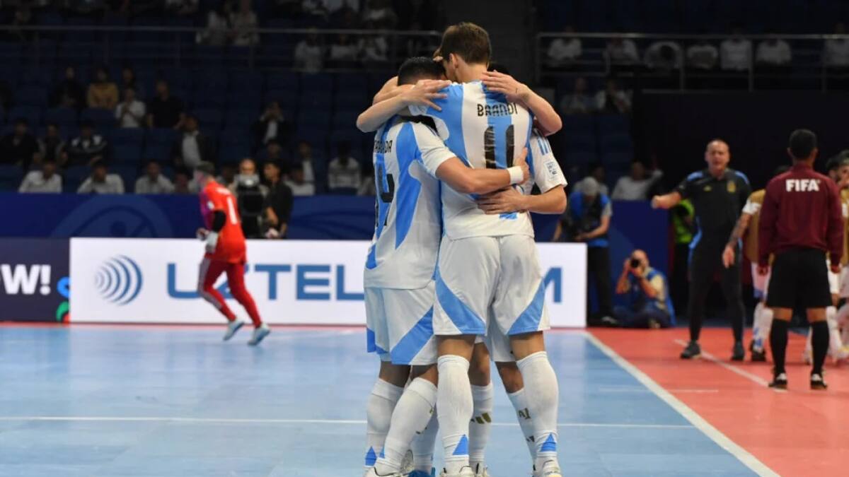 Mundial de Futsal Uzbekistán 2024, Argentina vs. Afganistán. Foto: NA.