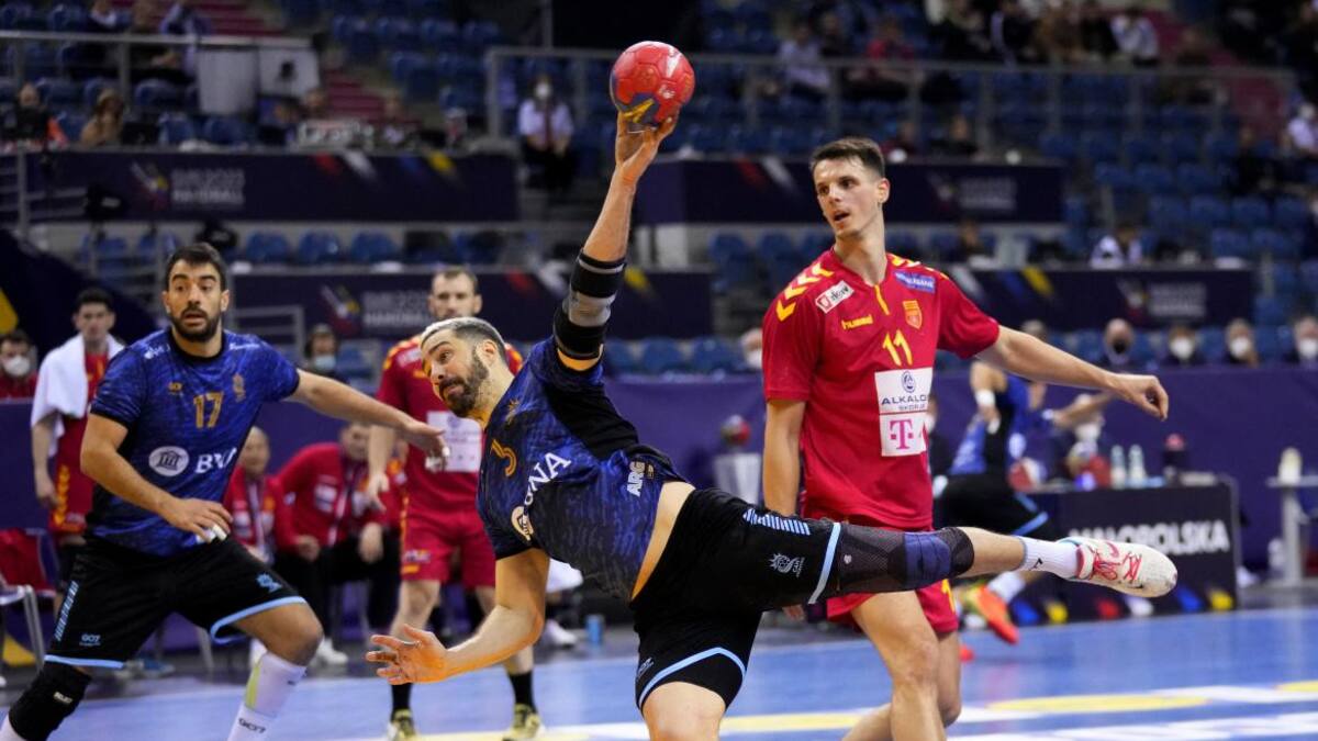 Mundial de Handball 2023, Argentina vs. Macedonia del Norte. Foto: REUTERS