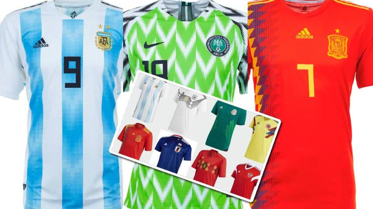 Mundial Rusia 2018 - Camisetas de los equipos