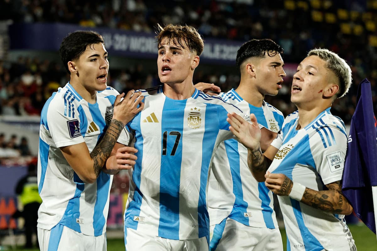 Mundial Sub 20 de Chile, Argentina vs. Colombia.