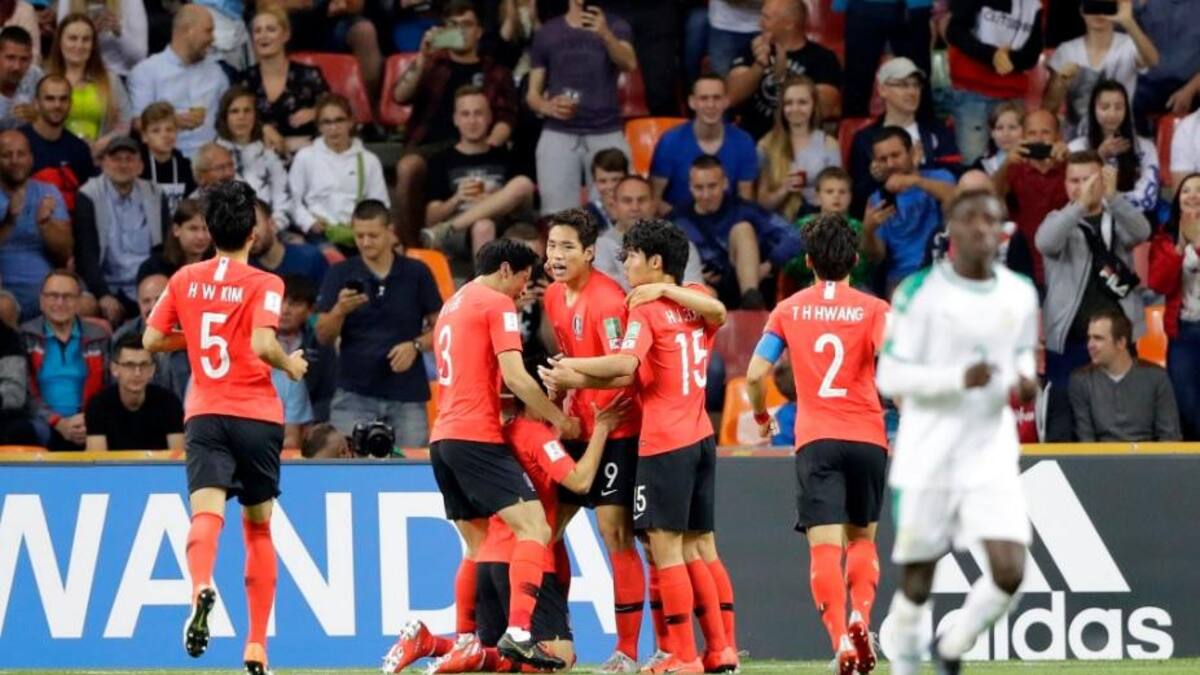 Corea del Sur eliminó por penales a Senegal en el mejor partido del Mundial Sub 20