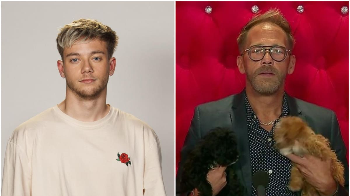 Nacho Castañares y Rodolfo, su padre. Fotos: Instagram - captura Telefe.