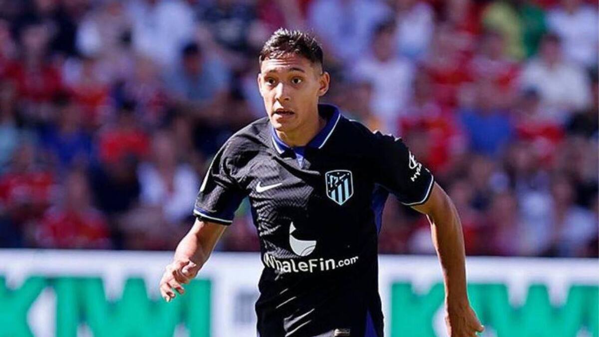 Nahuel Molina, debut en el Atlético de Madrid. Foto: Twitter Atlético.