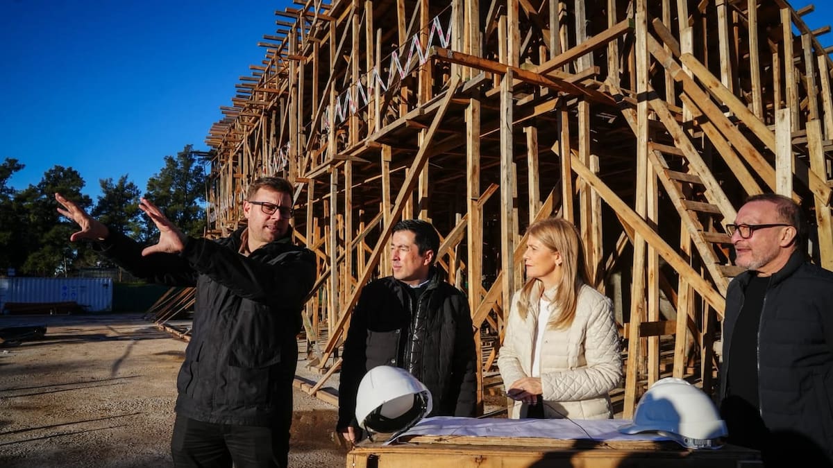 Nardini recibió a Magario y visitaron las obras del futuro Distrito Malvinas