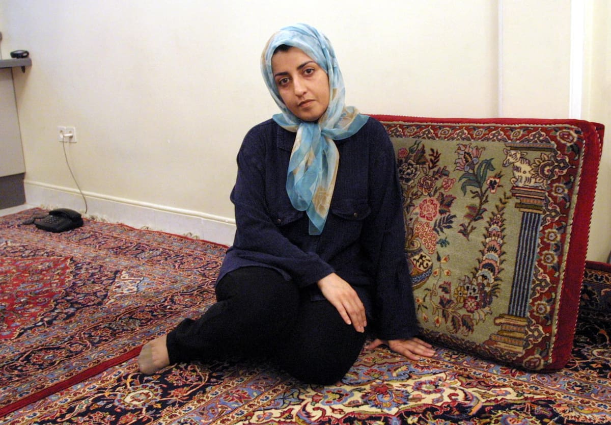 Narges Mohammadi. Foto: Telam.