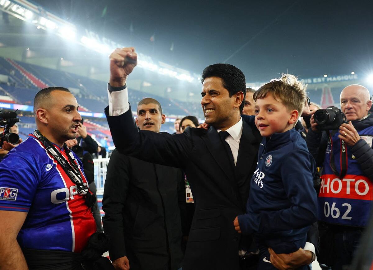 Nasser Al-Khelaifi, el presidente de París Saint-Germain. Foto: Reuters (Gonzalo Fuentes)