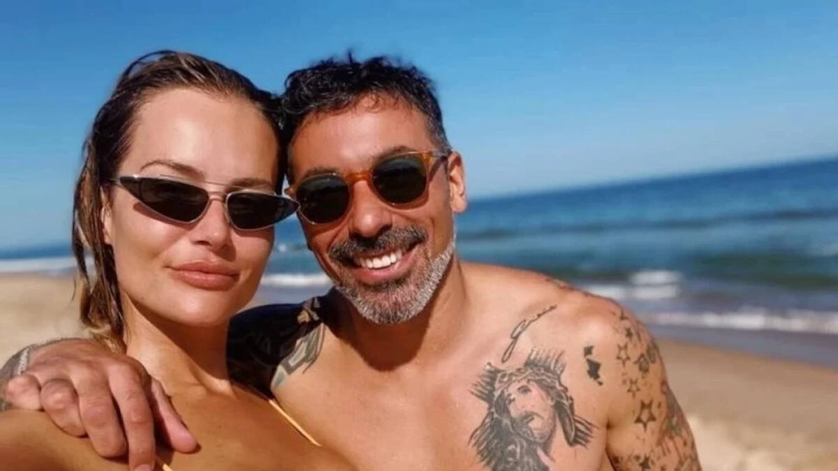 Natalia Borges y Ezequiel Lavezzi. Foto: NA.