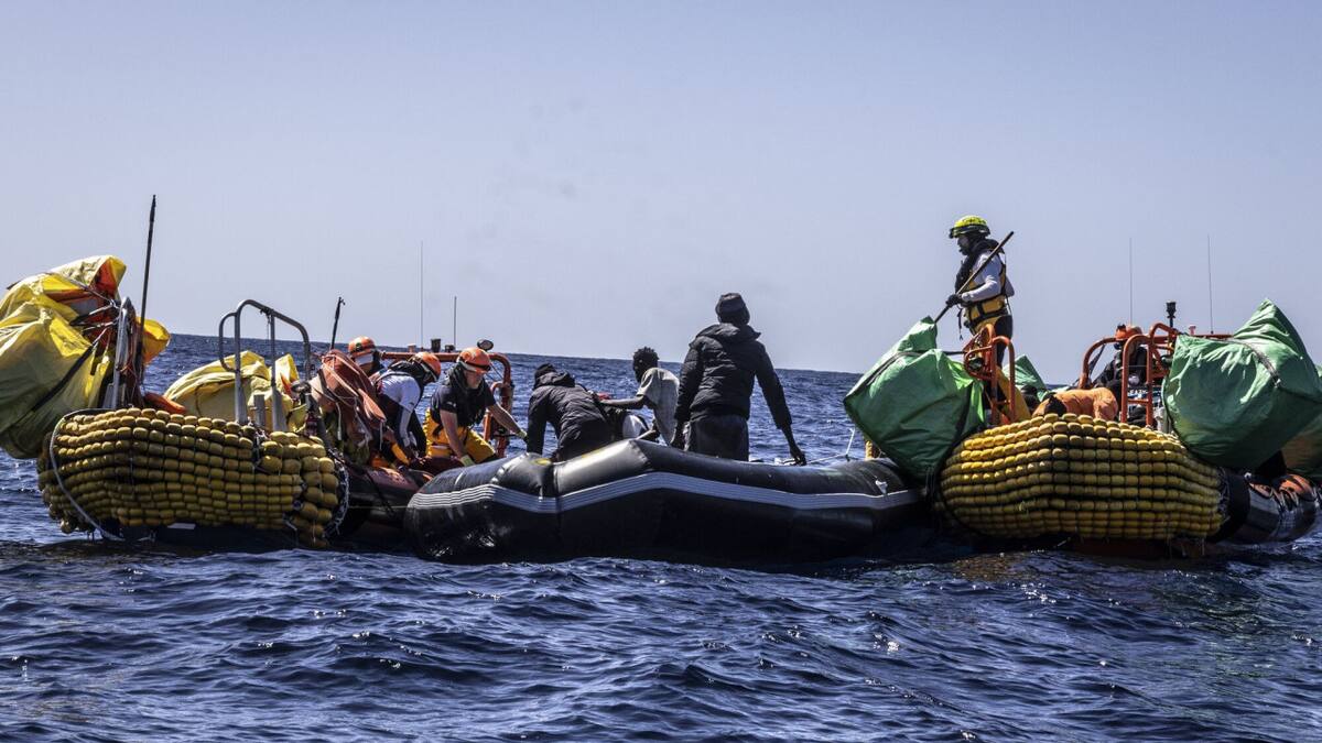 Naufragio en el Mediterráneo. Foto: EFE