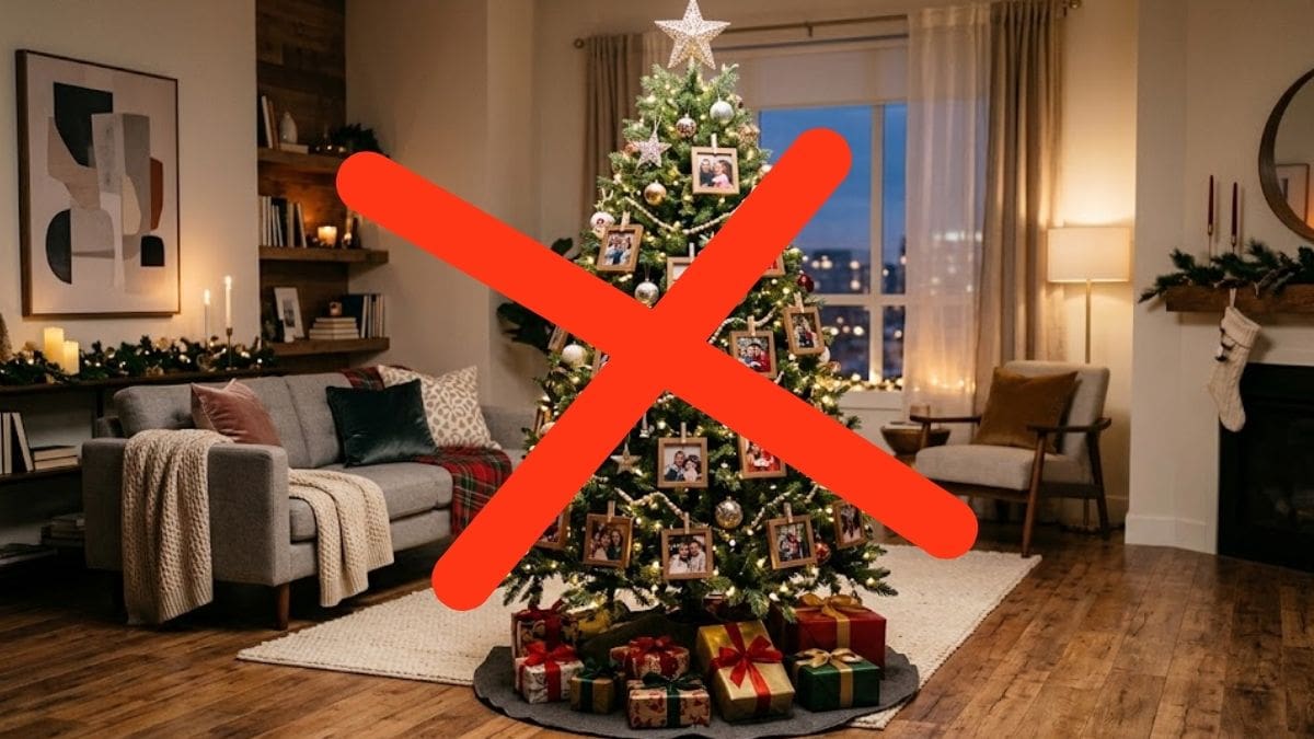 El árbol de Navidad con fotos familiares pasó de moda