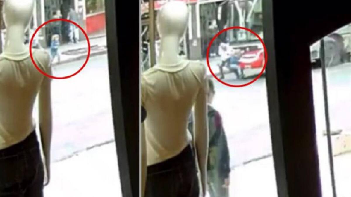 Nene atropellado en Haedo. Foto: captura video