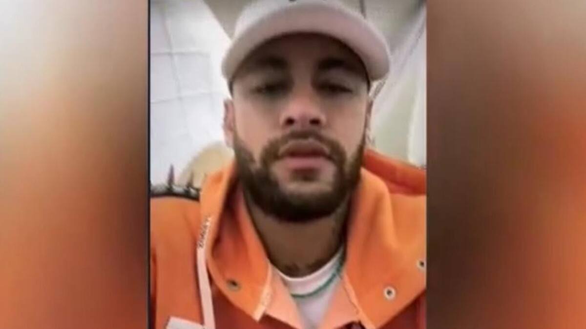 Neymar habló después del "susto" que tuvo en el avión. Instagram