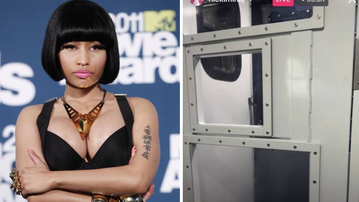 Nicki Minaj fue detenida por supuesta posesión de drogas y lo transmitió en vivo