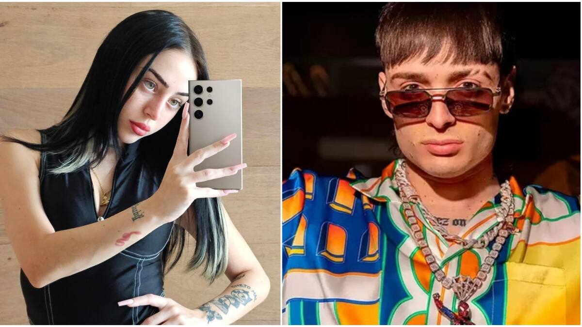 Nicki Nicole y Peso Pluma. Fotos: Instagram/nicki.nicole - NA-