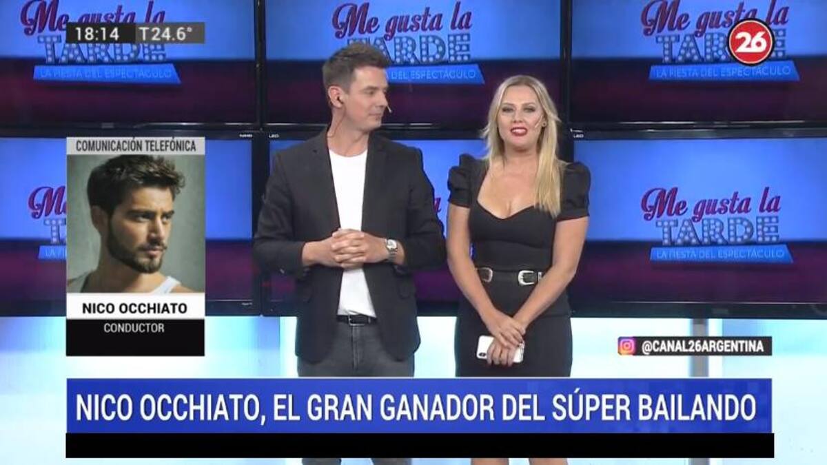 Nico Occhiato en "Me Gusta la Tarde", CANAL 26