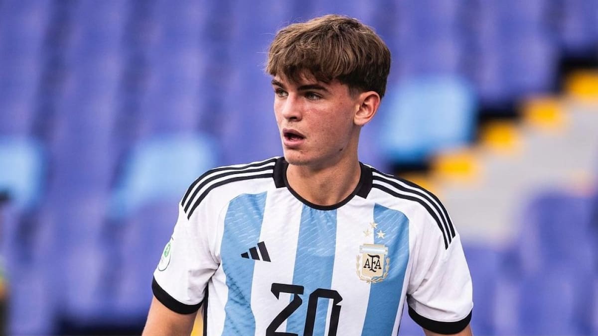 Nico Paz en la Selección Argentina. Foto: Instagram @nicopaz1o.