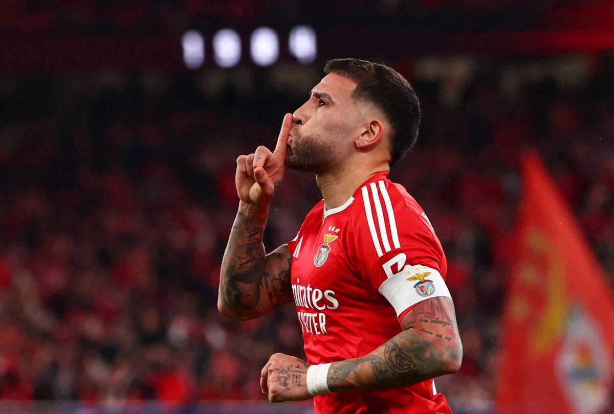 Nicolás Otamendi. Foto: Reuters/Pedro Nunes
