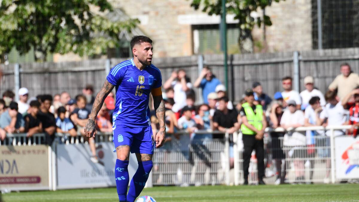 Nicolás Otamendi, Selección Argentina Sub 23. Foto: X @Argentina