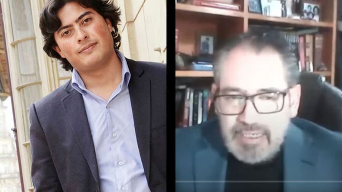 Nicolás Petro y el abogado Juan Trujillo. Foto: Revista Semana