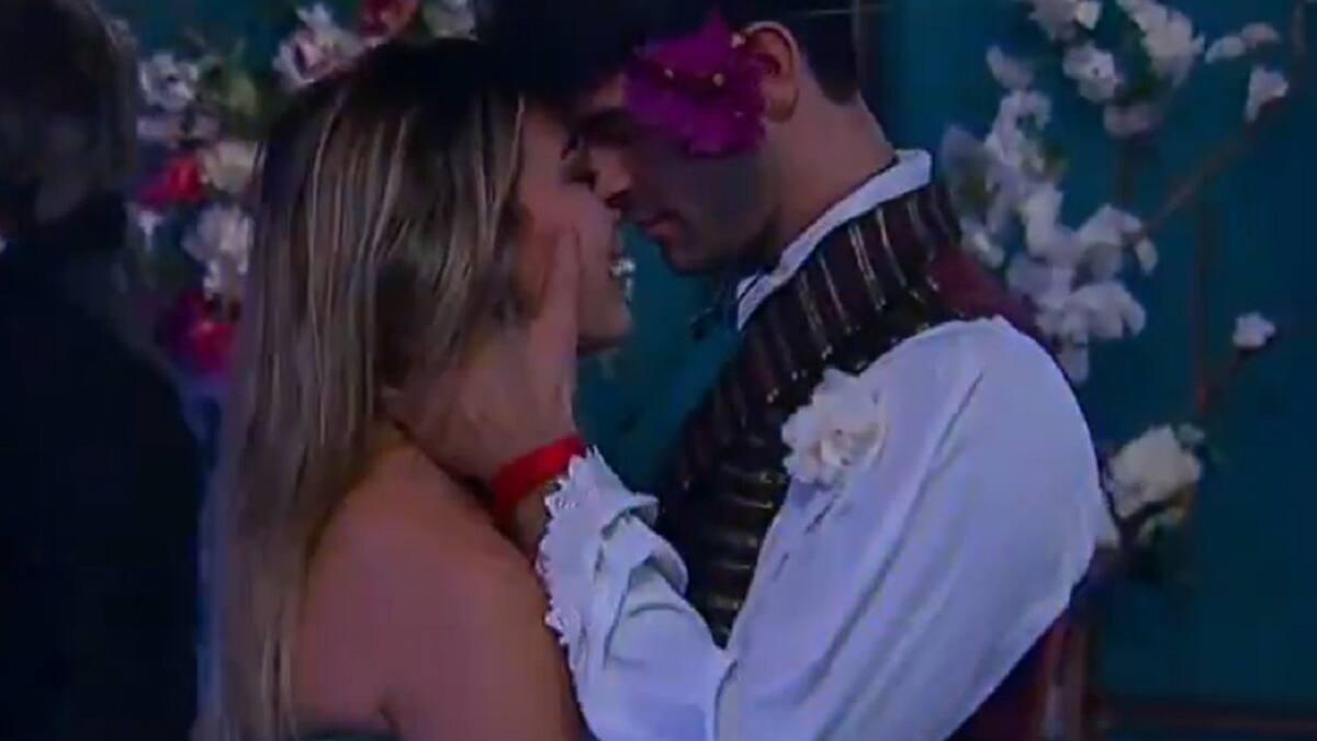 Nicolás y Florencia de Gran Hermano. Foto: captura Telefe.