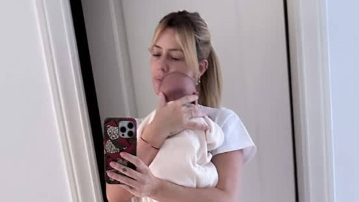 Nicole Neumann junto a su hijo Cruz. Foto: Instagram.