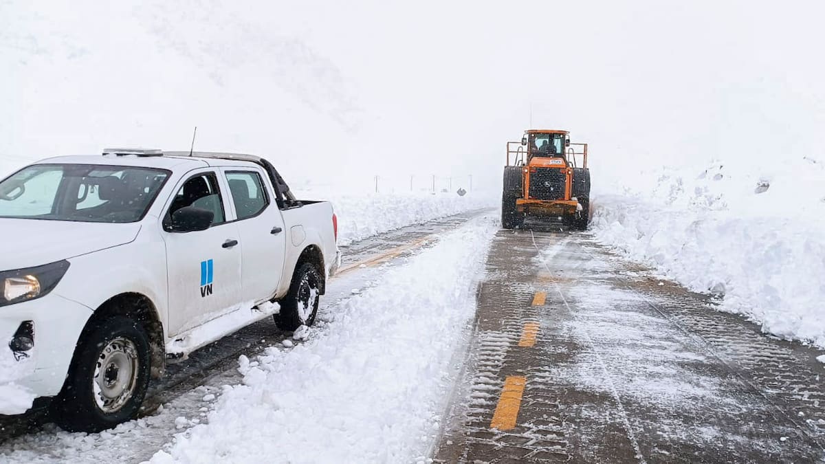 Nieve en Argentina.