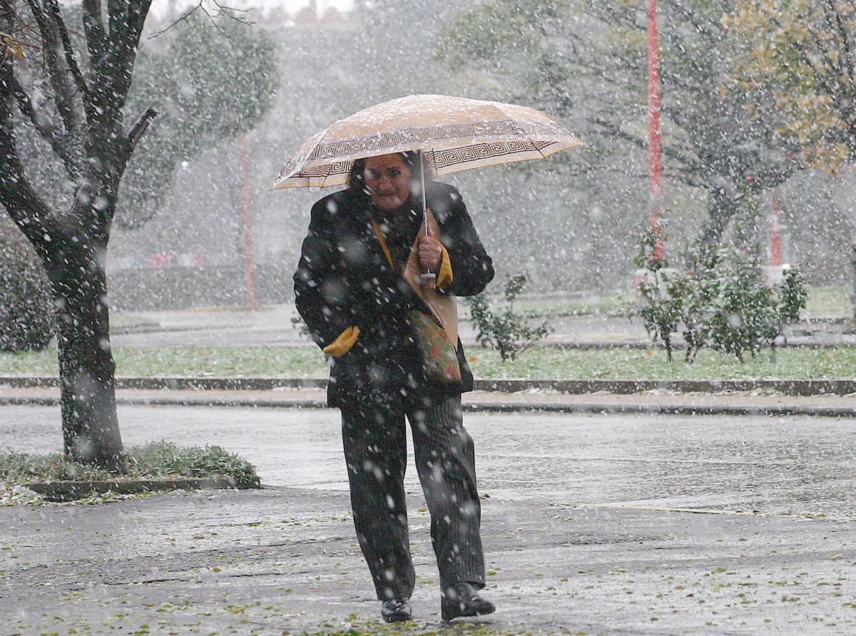Nieve, nevadas, ola de frío. Foto:NA.