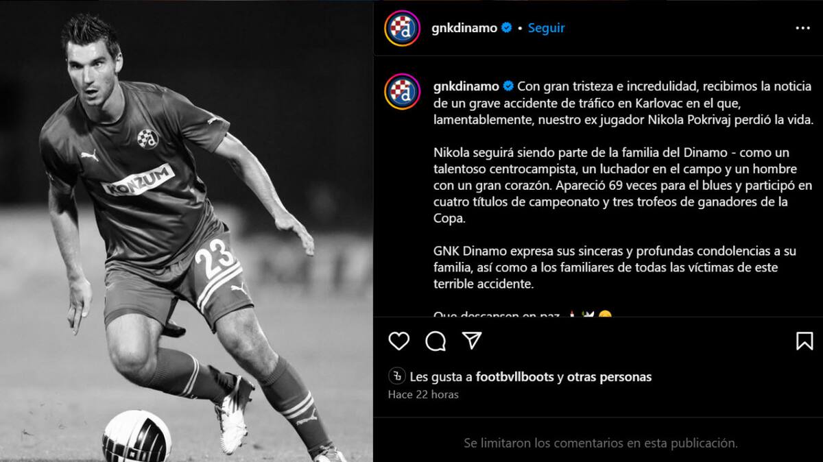 Nikola Pokrivac murió a los 39 años.