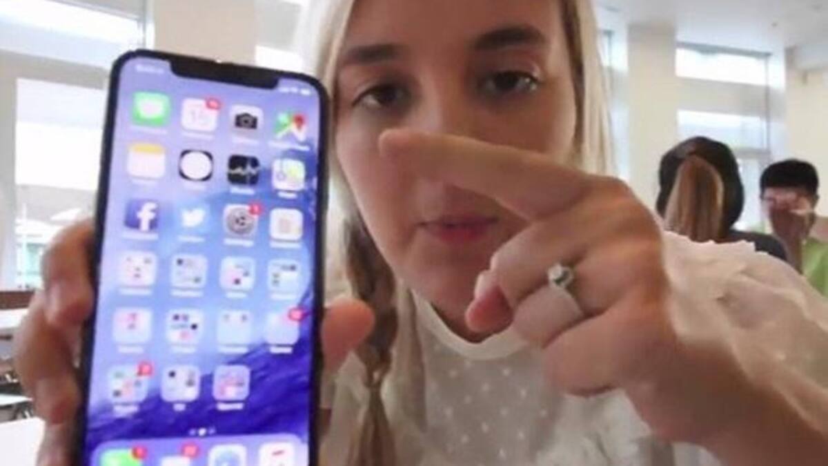 Niña reveló detalles del Iphone 8