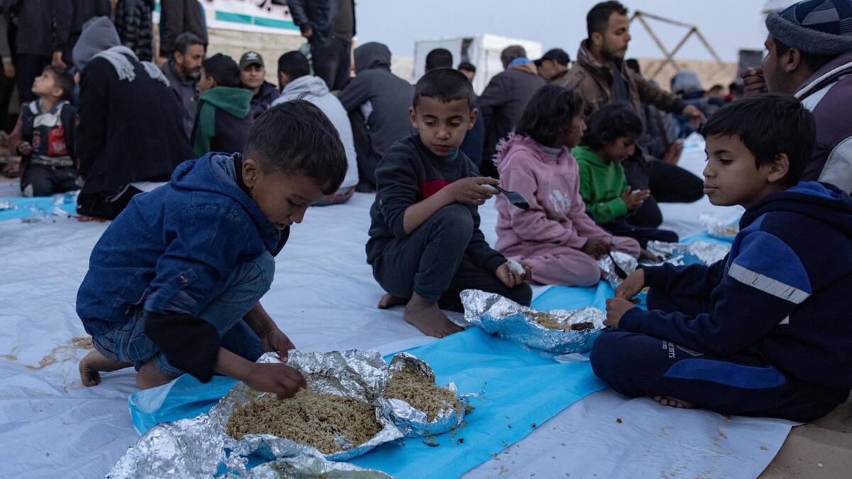 Niños; Egipto. Foto: EFE.
