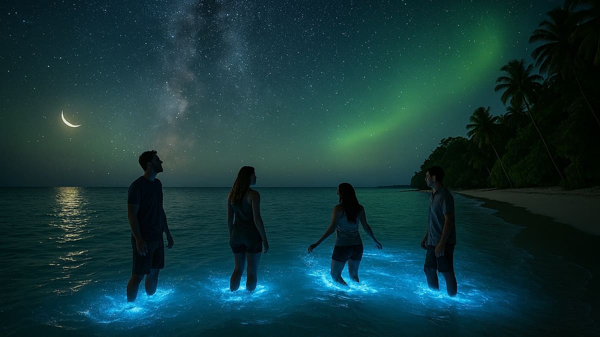 Qué es el nocturismo: la tendencia mundial entre los viajeros que combina auroras boreales, estrellas y bioluminescencia