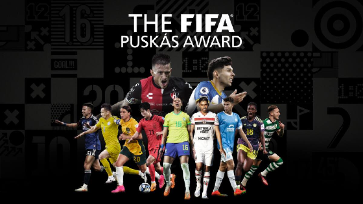 Nominados al Premio Puskas 2023. Foto: FIFA.